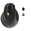 Image de PORT Connect Professional ERGO SHAPE - Souris - rechargeable - pour gauchers - optique - 5 boutons - sans fil - 2.4 GHz, Bluetooth - récepteur sans fil USB