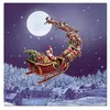 Image de Lot de 20 Serviettes en Papier "Père Noël & Traîneau" 33x33cm Violet