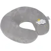 Image de Coussin de Voyage Enfant "Nuage" 26cm Gris