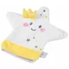 Image de Doudou marionnette en forme d'étoile "Essen'Ciel" - Blanc/Jaune - L 25 x H 15 x l 6 cm