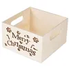 Image de Caisse à Customiser "Merry Christmas" 15cm Naturel