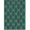 Image de Lot de 6 Feuilles de Papier Patch "Floral Damask" 30x40cm Vert