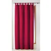 Image de Rideau a passants 140 x 260 cm polyester uni essentiel Rouge Douceur d'Intérieur