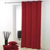 Image de Rideau a oeillets metal 140 x 280 cm polyester uni essentiel Rouge Douceur d'Intérieur