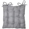 Image de Assise matelassee 40 x 40 cm suede uni suedine Gris clair