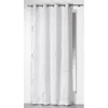 Image de Rideau a oeillets 140 x 260 cm polyester imprime argent bully Blanc Douceur d'Intérieur