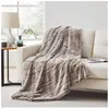 Image de Douceur D'intérieur, Couverture, Superweiche Kuscheldecke in luxuriöser Felloptik (150 x 125 cm)