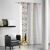 Image de Rideau remix gris et jaune 140x240