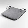 Image de Galette de Chaise "Memphis" 40x40cm Gris Perle