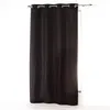 Image de Rideau a oeillets 140 x 260 cm microfibre unie absolu Noir Douceur d'Intérieur