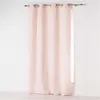 Image de Rideau a oeillets 140 x 280 cm microfibre unie absolu Rose pale Douceur d'Intérieur