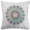Image de Coussin Ethnique Passepoil "Caly" 40x40cm Gris