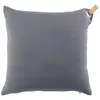 Image de Coussin Effet Lin "Pearl" 40x40cm Anthracite
