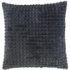 Image de Coussin Déco en Flanelle "Quincy" 40x40cm Anthracite