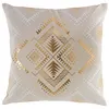 Image de Coussin dehoussable 45 x 45 cm en coton imprimé or cybele