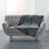 Image de Plaid Uni en Flanelle "Flanou" 125x150cm Gris