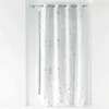Image de Rideau à oeillets Bloomy blanc/argent 140x260 cm