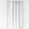 Image de Rideau à oeillets Domea blanc/argent 140x260 cm