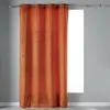 Image de Rideau tamisant a oeillets 140 x 240 cm velours Velvetine Orange Douceur d'Intérieur