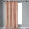Image de Rideau tamisant a oeillets 140 x 240 cm velours Velvetine Dragée Douceur d'Intérieur