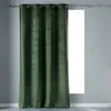 Image de Rideau tamisant a oeillets 140 x 240 cm velours Velvetine Kaki Douceur d'Intérieur