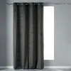 Image de Rideau a oeillets 140 x 240 cm velours uni velvetine Anthracite Douceur d'Intérieur