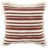 Image de Coussin dehous. compr. franges 40 x 40 cm coton tisse atlas Terracotta