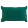 Image de Coussin déhoussable en coton uni Linette - Vert - 30 x 50 cm