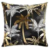 Image de Housse de Coussin "Feanor" 60x60cm Noir & Or