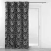 Image de Rideau à  illets Jacquard "Floriss" 140x260cm Noir