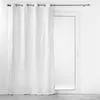 Image de Rideau à  illets Jacquard "Floriss" 140x280cm Blanc