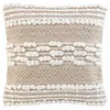 Image de Coussin Déco "Blanca" 40x40cm Naturel & Blanc