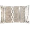 Image de Coussin Déco "Blanca" 30x50cm Naturel & Blanc