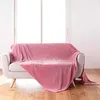 Image de Plaid Flanelle Uni "Arya" 180x220cm Rose