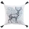 Image de Coussin Déco Tissé "Megève" 40x40cm Bleu