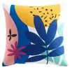 Image de Coussin Déco "Papaye" 45x45cm Multicolore