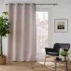 Image de rideau a oeillets 140 x 240 cm occultant jacquard dusky lin