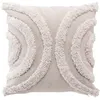 Image de Coussin Déco Tufté "Zita" 40x40cm Naturel