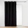 Image de Rideau à  illets Bouclette "Wooly" 140x240cm Noir