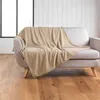 Image de Plaid bouclette unie Wooly Beige 125x150