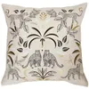 Image de Housse de Coussin Imprimé "Malaga" 40x40cm Naturel