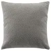 Image de Coussin Déco Bouclette "Wooly" 45x45cm Gris
