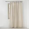 Image de Rideau à Passants Pompons "Cyrine" 140x240cm Beige