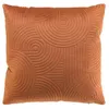 Image de Housse de Coussin en Velours "Circles" 40x40cm Terracotta
