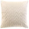 Image de Housse de Coussin en Velours "Daisy" 40x40cm Naturel