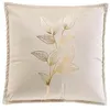 Image de Coussin Déco en Velours "Oxalis" 45x45cm Beige