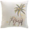 Image de Coussin Déco Imprimé "Willo" 45x45cm Naturel