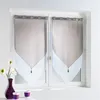 Image de Paire de Voilages Blanche/Grise 2x60x120