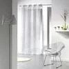 Image de Panneau a oeillets 140 x 240 cm voile imprime argent bully Blanc Douceur d'Intérieur