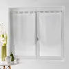 Image de Paire droite passants 2 x 60 x 120 cm voile fils coupes dandy Blanc